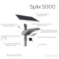 Lampa solarna Splix 5000 lumenów z czujnikiem ruchu Lampa solarna Splix 5000 lumenów z czujnikiem ruchu
