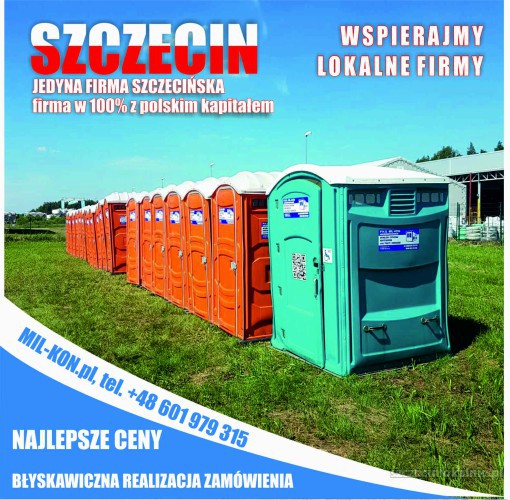 Wynajem toalet przenośnych oraz kontenerów-PHU MIL-KON-nr 1 - Szczecin