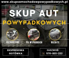 Szybki Skup Aut Powypadkowych - Gotówka od ręki Szybki Skup Aut Powypadkowych - Gotówka od ręki