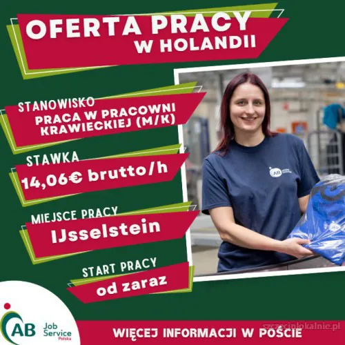 PRACOWNIK PRACOWNI KRAWIECKIEJ (M/K)